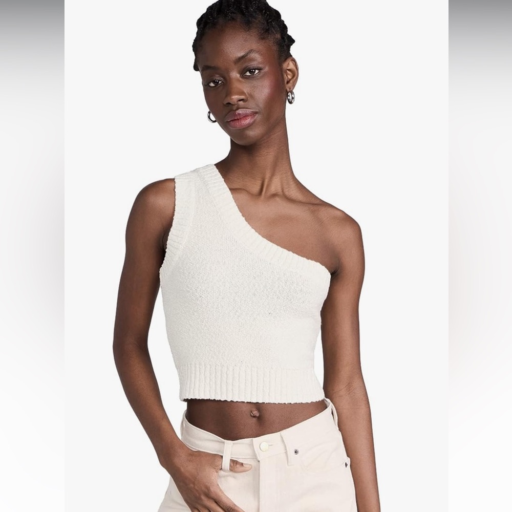 Madwell Woman’s One Shoulder Cropped Tank Top